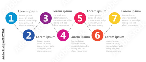 Infographic design templates for business and education can be replaceable. Vector illustration. Process infographic.	