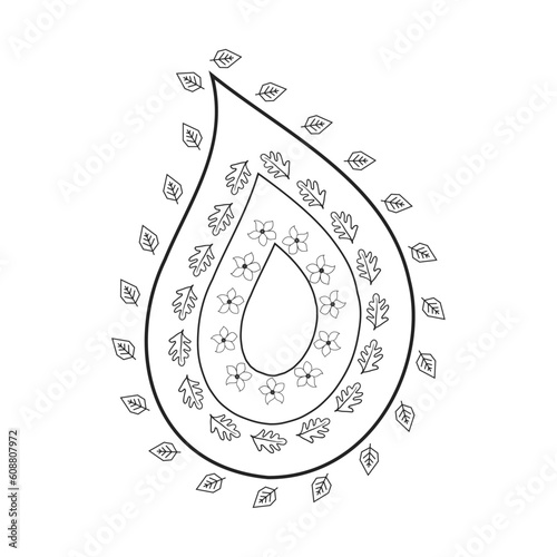 Mandala design for coloring book