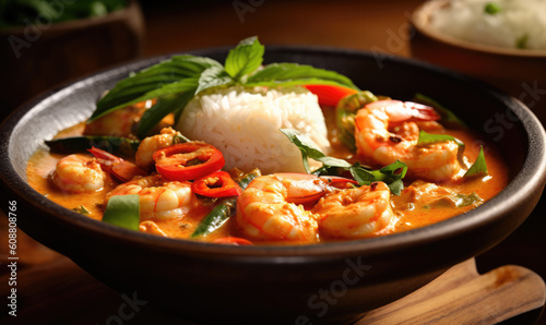 shrimp grilled delicious seasoning spices curry