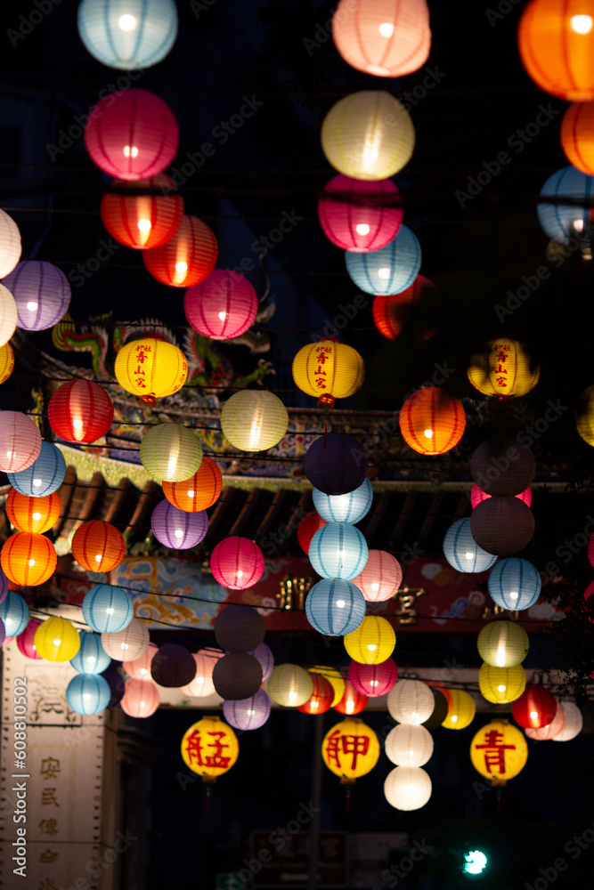 Obraz premium Mengjia qingshan temple in Taipei city