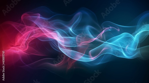 Gradient trendy vector smoke background copy space. Generative AI © nadunprabodana