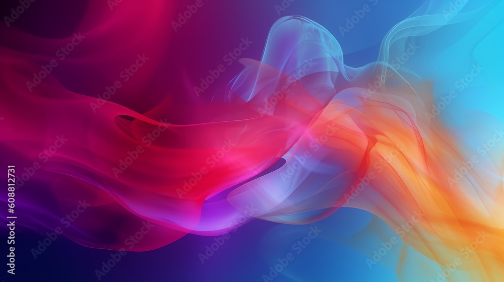 Gradient trendy vector smoke background copy space. Generative AI Gradient trendy vector smoke background copy space. Generative AI