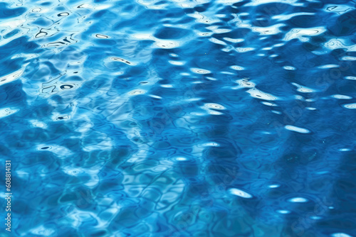 Ripples and bubbles on a water surface, copyspace and background. Generative AI © MVProductions