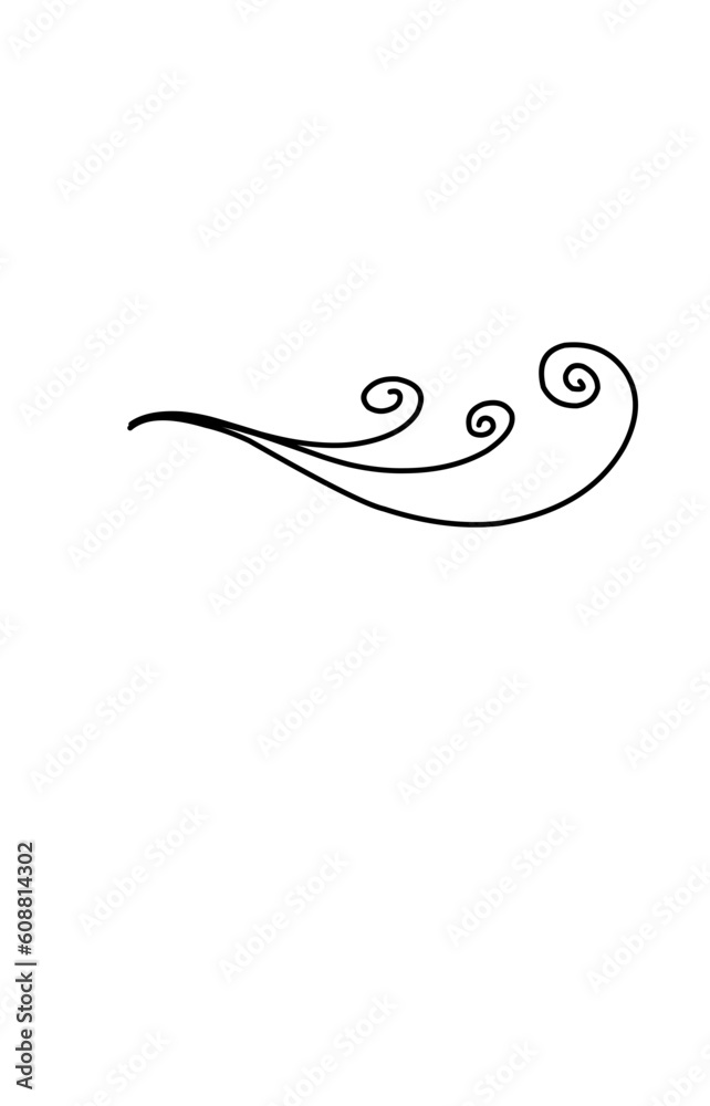 hand drawn doodle wind smoke blow illustration hand drawn doodle wind smoke blow illustration