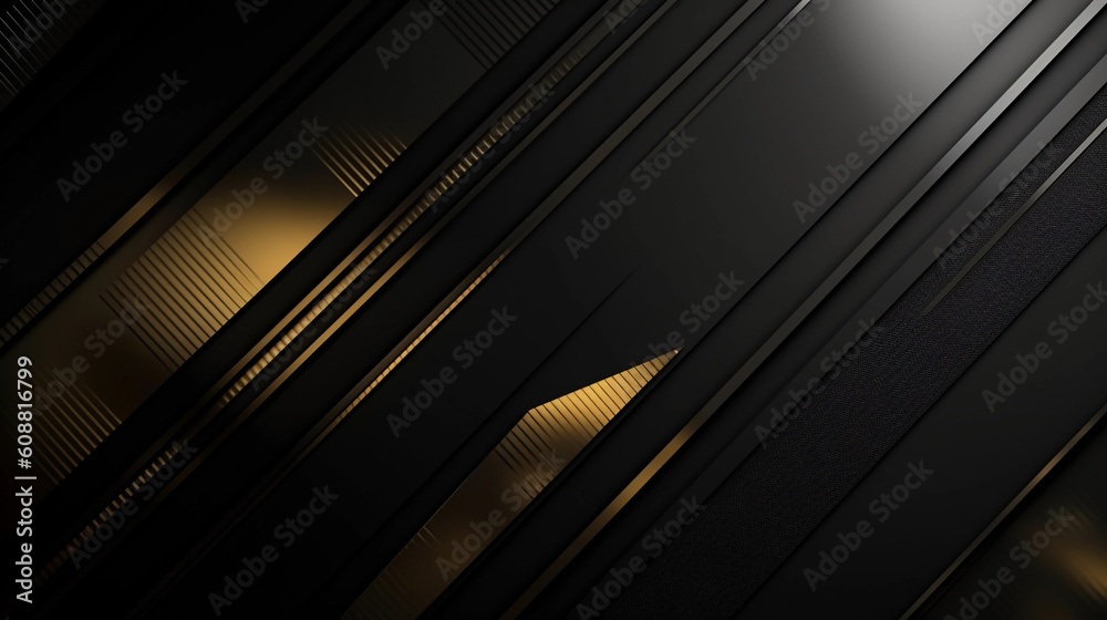 Obraz premium black an gold background