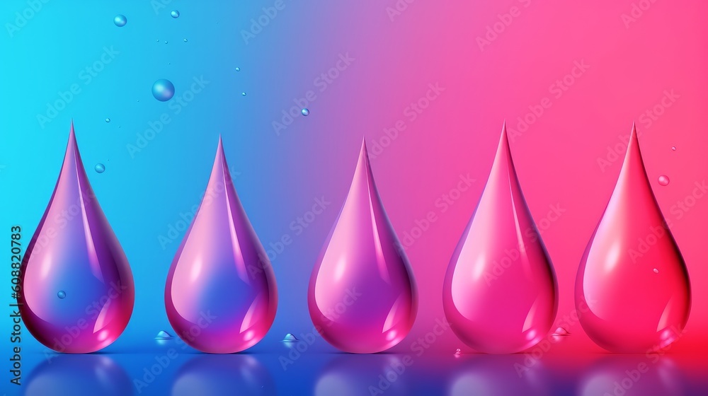 Gradient trendy vector water drop background copy space. Generative AI Gradient trendy vector water drop background copy space. Generative AI