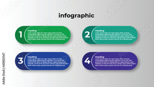 Vector circle arrows infographic, diagram, graph, presentation, chart. Business cycle concept with 4 options, parts, steps, and processe. Infographic modern infographic template with four steps design