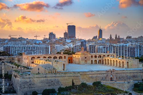 View of Valletta, the capital of Malta photo