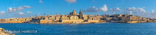 View of Valletta, the capital of Malta photo