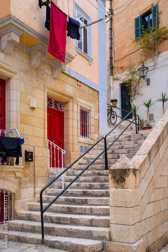 View of Birgu (Vittoriosa) from Valleta, Malta photo