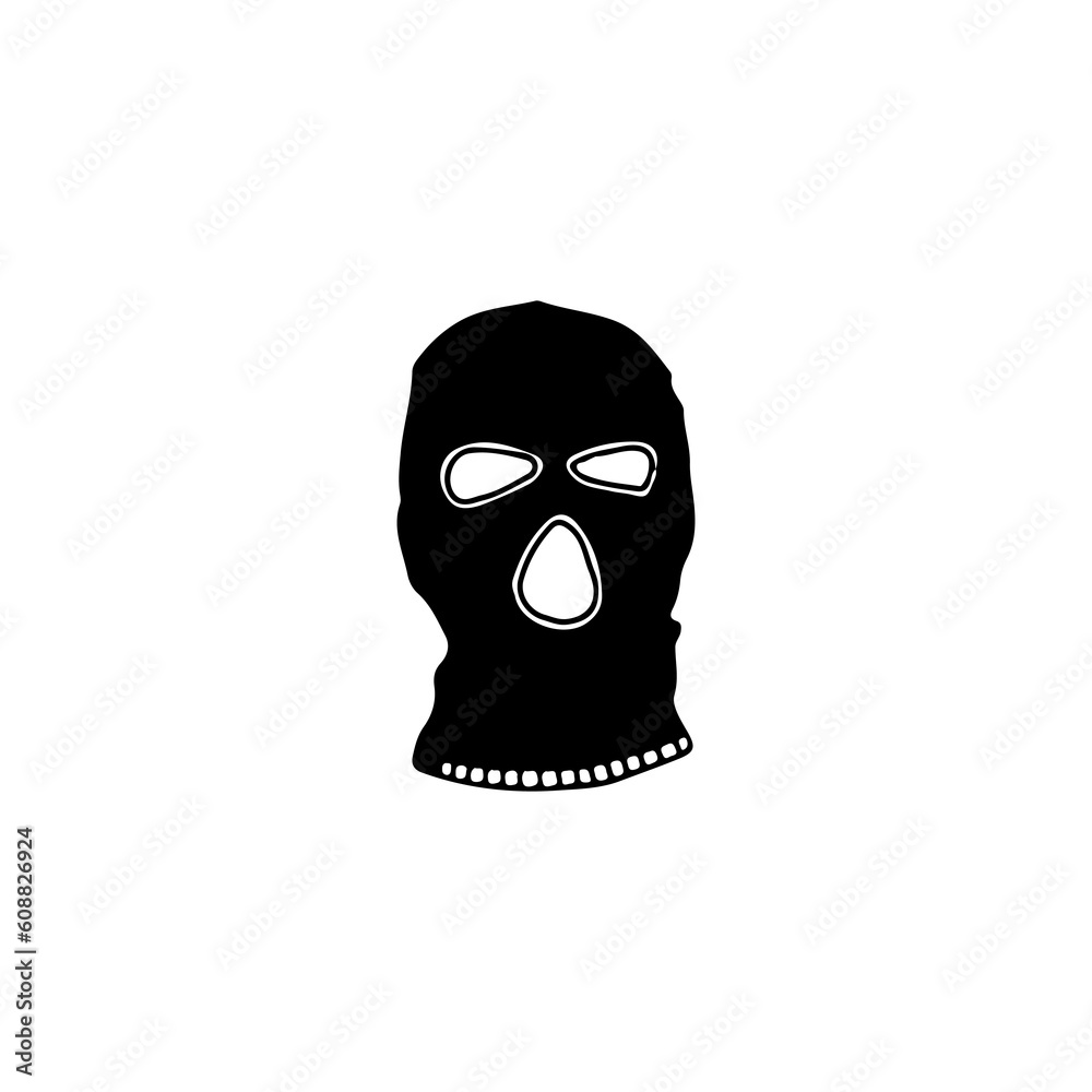 vector illustration of balaclava mask