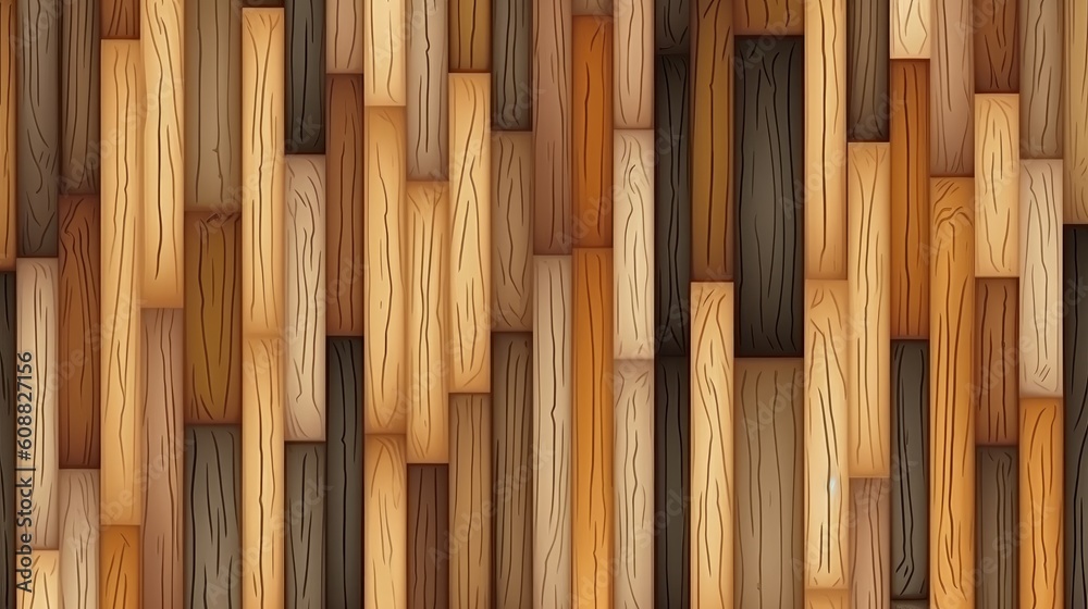 Fototapeta premium Wood texture background copy space negative space. Generative AI