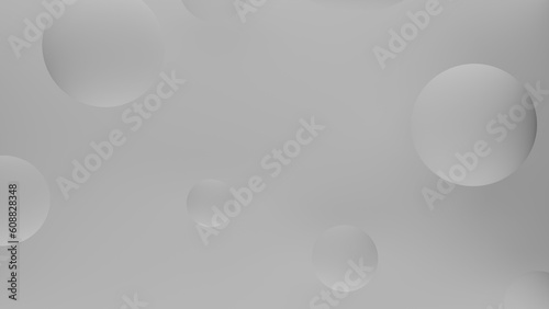 White circles on white background