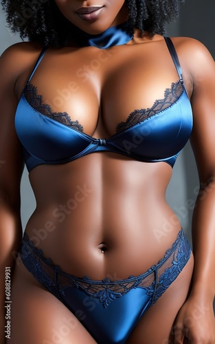 Beautiful woman’s body in lingerie. IA generativa
