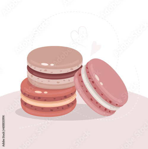  fluffy macaron strawberry mocha coffee vanilla