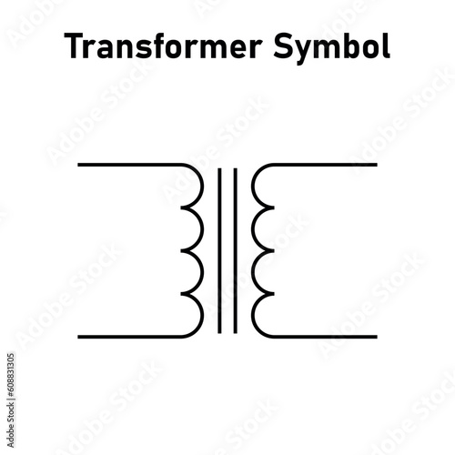 Iron core transformer symbol. Physics resources for teachers and students.