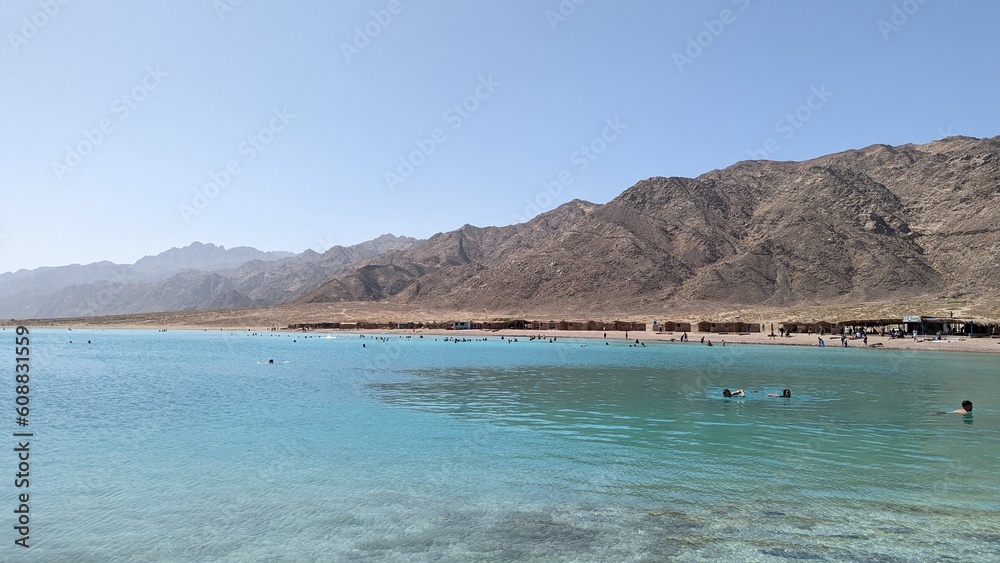 lake and mountains