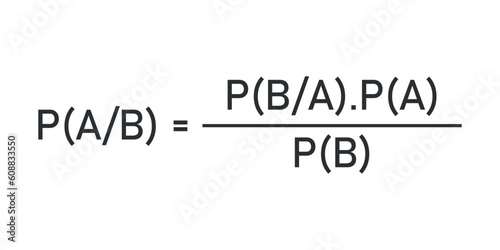 Bayes theorem formula in probability theory. Mathematics resources for teachers and students.