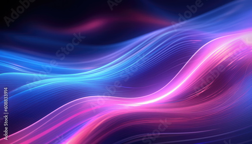 neon light with abstract colorful gradient wave background © STORYTELLER AI