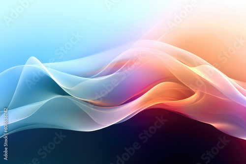 neon light with abstract colorful gradient wave background