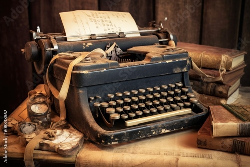Old Typewriter - Generative AI
