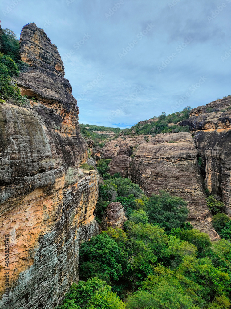 different and beautiful sandstone rock formations
