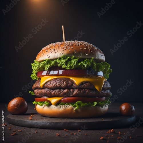 hamburger on a plate pictures for bussinus