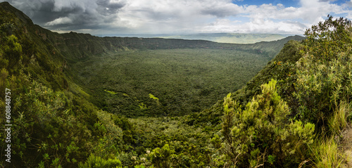 View of the Longonot volcano crater, Kenya photo