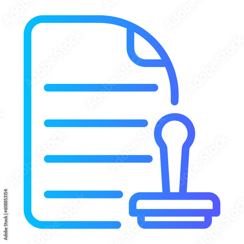 approval gradient icon