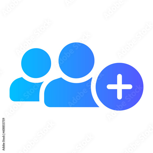 add group gradient icon