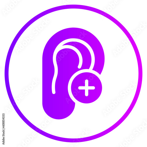 ear gradient icon