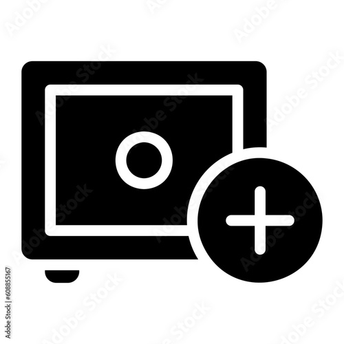 safebox glyph icon