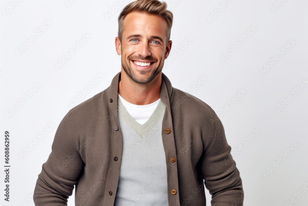 Portrait of a handsome young man smiling and looking at camera. Portrait of a handsome young man smiling and looking at camera.