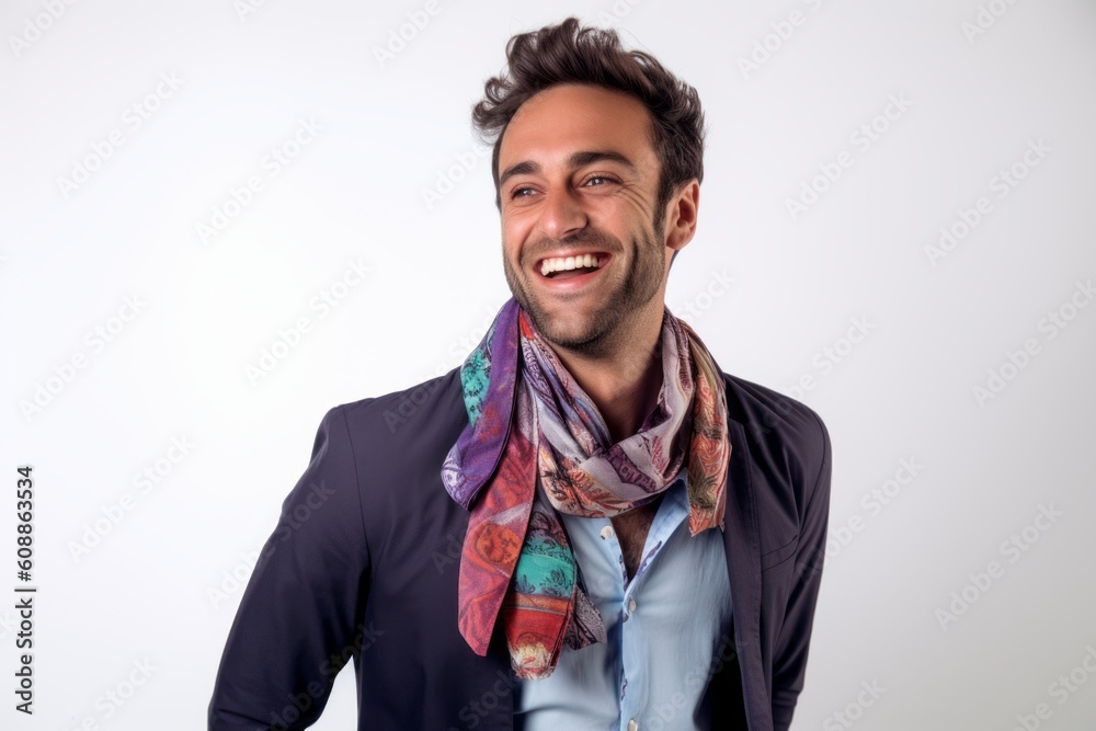 Portrait of a happy young man smiling isolated on a white background Portrait of a happy young man smiling isolated on a white background