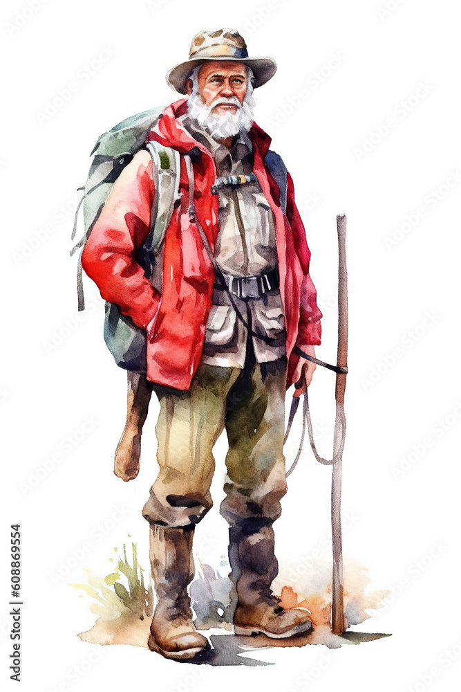 hunter ranger watercolor clipart isolated on white background hunter ranger watercolor clipart isolated on white background