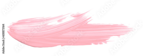 Shiny pink brush watercolor painting isolated on transparent background. watercolor png