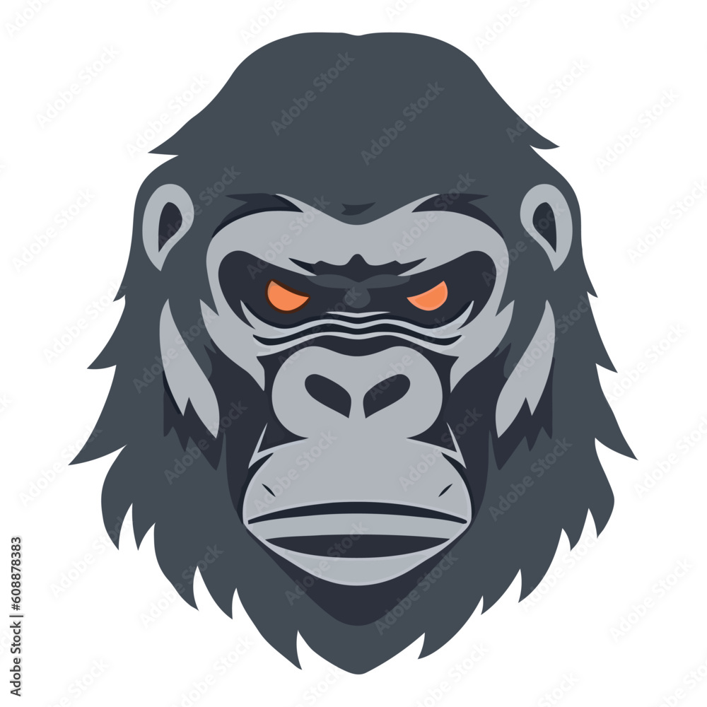 Wild mandrill mascot symbol of aggression Wild mandrill mascot symbol of aggression