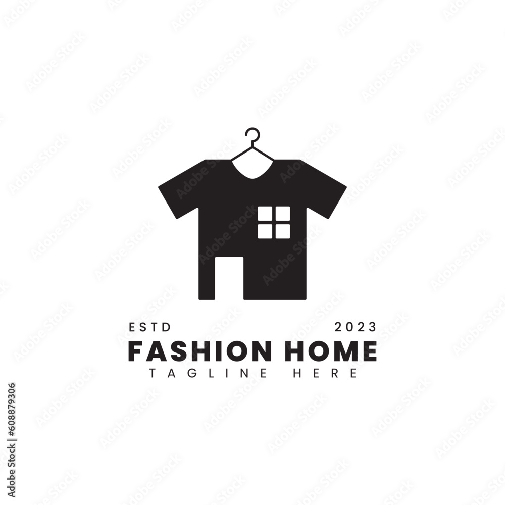 Fashion home logo. Fashion logo vector, suitable for clothing logos