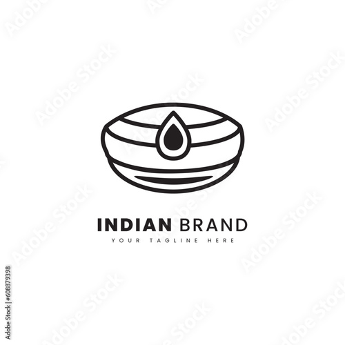 Turban or pagri, typical Indian headgear, for logos with an Indian or Arabic theme.