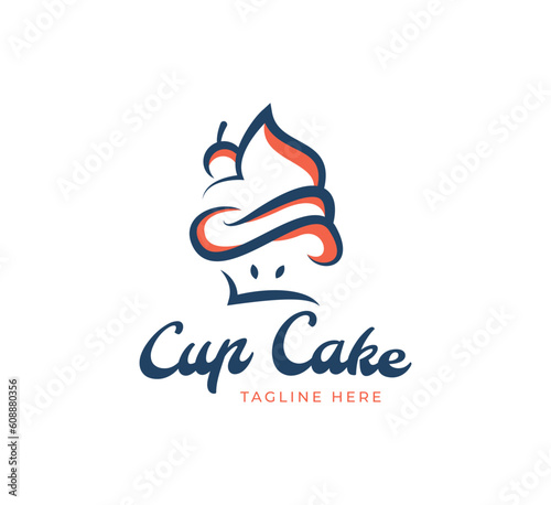 sweet cake logo for any business especially for cakery, bakery, cake shop, cafe,etc.
