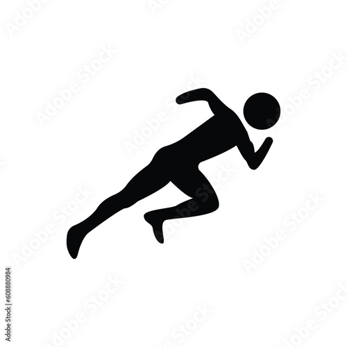 running man logo icon © Vectorsoft
