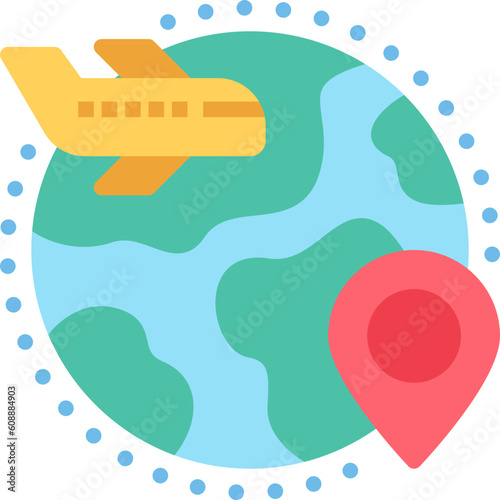 flight trip icon