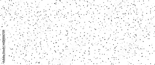 Seamless dotted pattern. Black noise grain repeating background texture. Particles, splashes, drops, pieces, specks, speckles wallpaper. Irregular grunge vector backdrop