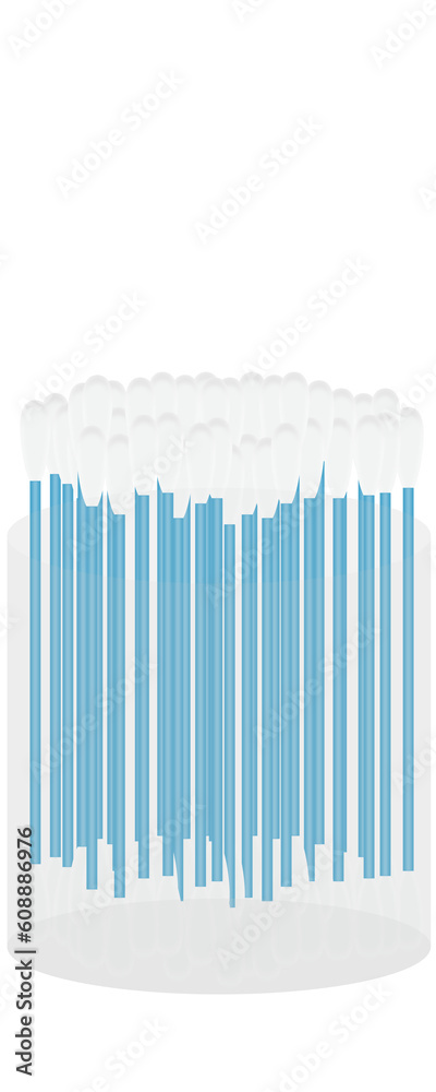 Cotton buds in package icon vector image on white transparent background Cotton buds in package icon vector image on white transparent background