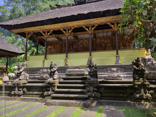 The inside territory of the Hindu Temple Pura Gunung Lebah, Gianyar, Bali photo