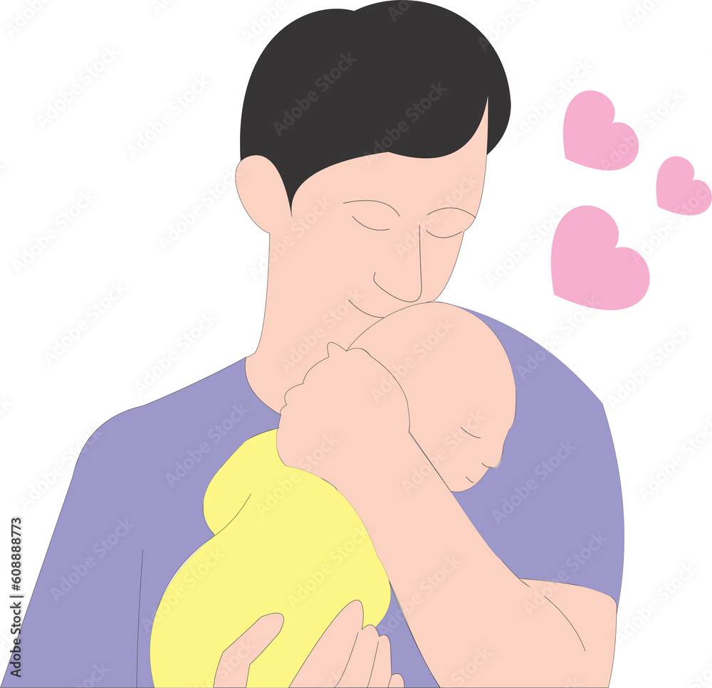Dad love baby icon PNG 2023060215 Dad love baby icon PNG 2023060215