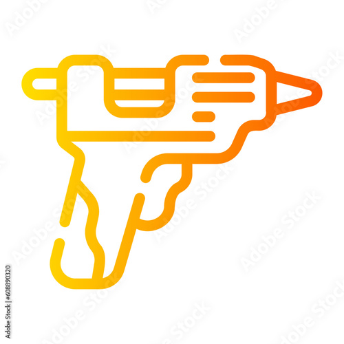 glue gun Line Gradient Icon
