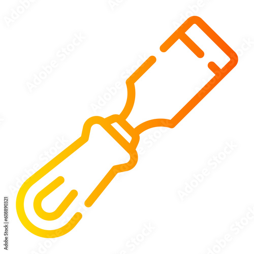 chisel Line Gradient Icon