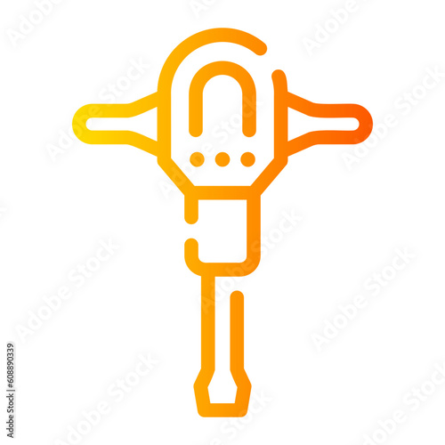 jackhammer Line Gradient Icon