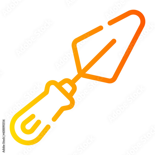 trowel Line Gradient Icon